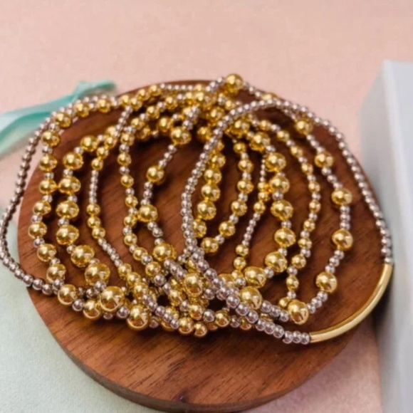Enewton Two-tone Bead Bracelet Set - Picture 3 of 3